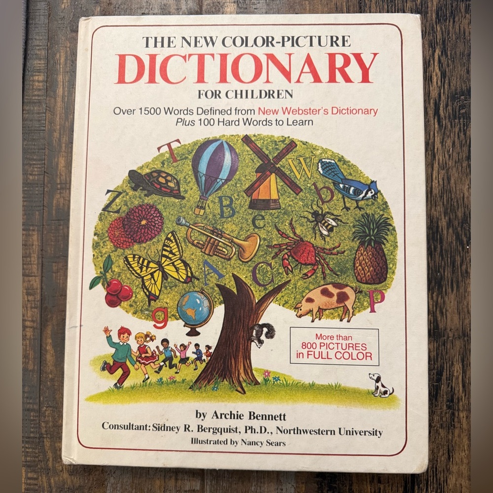 Vintage 1977 Hardcover “The New Color-Picture Dictionary for Children”